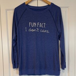 Blue Long Sleeve Women's Top